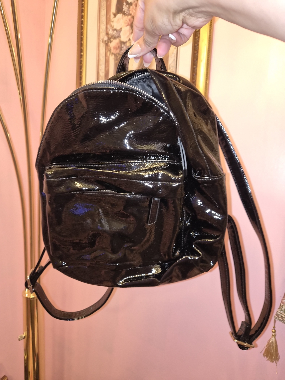 Mini Pleather Backpack
